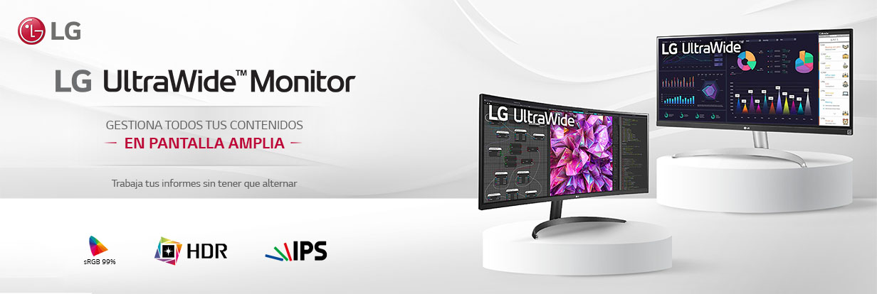 LG UltraWide Monitor Gestiona todos tus contenidos