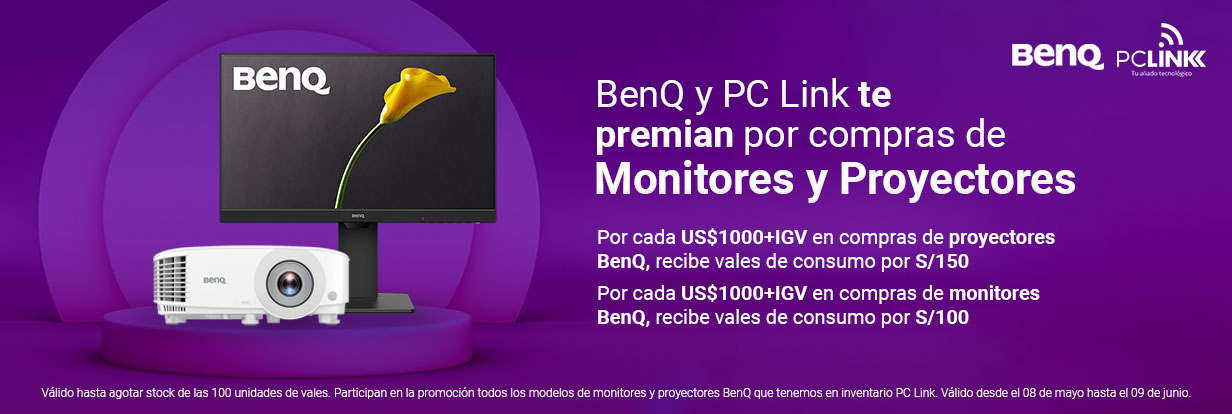 benq pc link promocion en monitores y proyectores