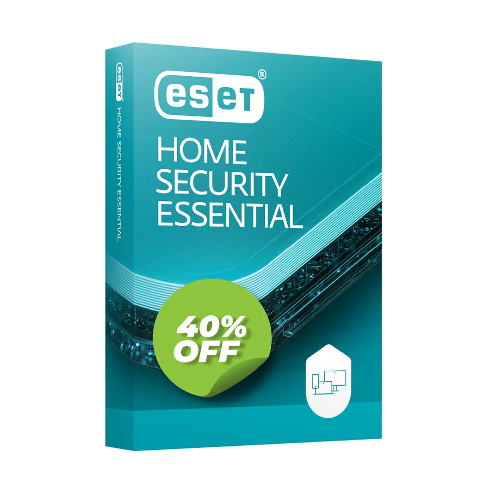 ANTIVIRUS ESET HOME SECURITY ESSENCIAL 3DISP 1 AÑO - 2024 (P/N: S11030165)