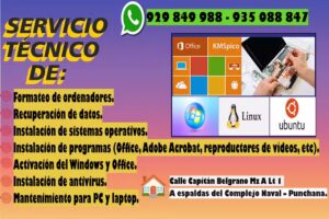 Servicio t&eacute;cnico de ordenadores