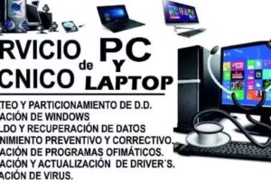 SERVICIO TECNICO LAPTOPS &zwj; , WINDOWS Y PROGRAMAS
