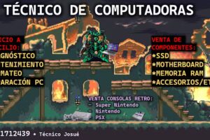Técnico de computadoras Josué Saúl