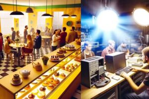 Tienda de postres mas arreglos de PC